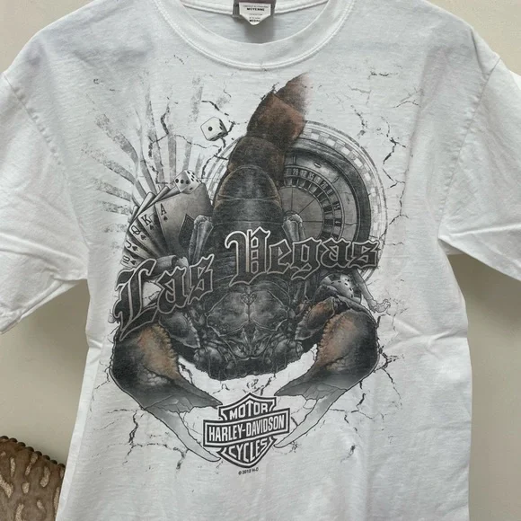Harley-Davidson White Las Vegas Graphic Tee - Picture 2 of 4